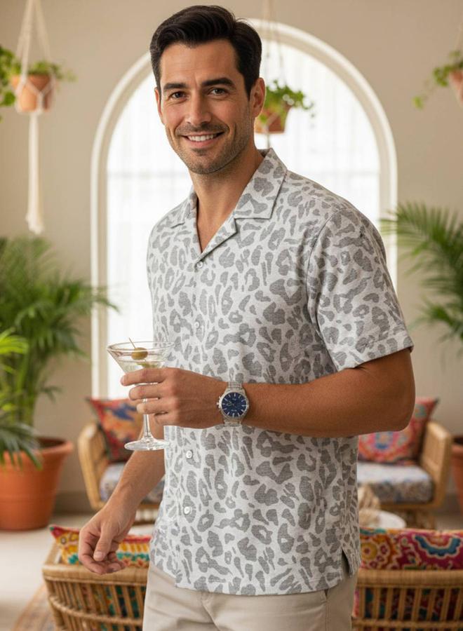 TRULOOM Men Animal Print Relaxed Fit Shirt - Image 5